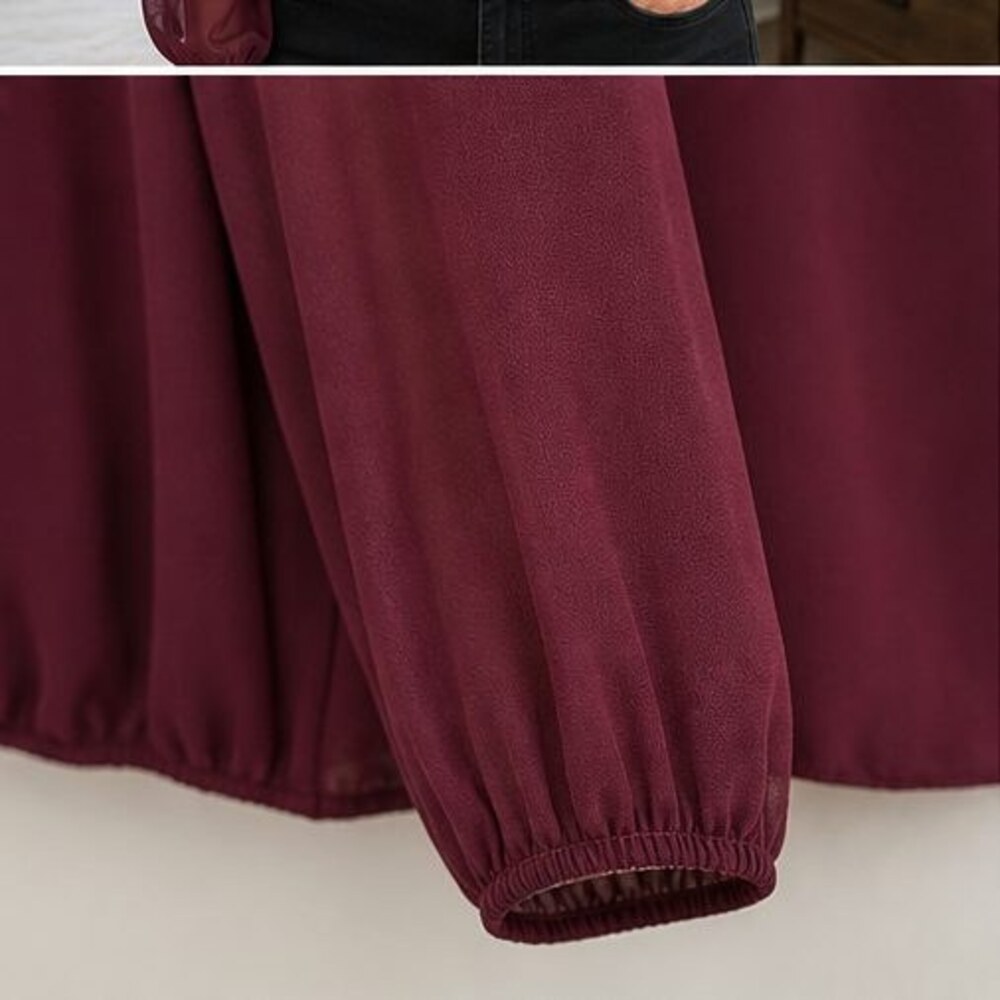 Blush Ruffle Blouse - Picture 5 of 6